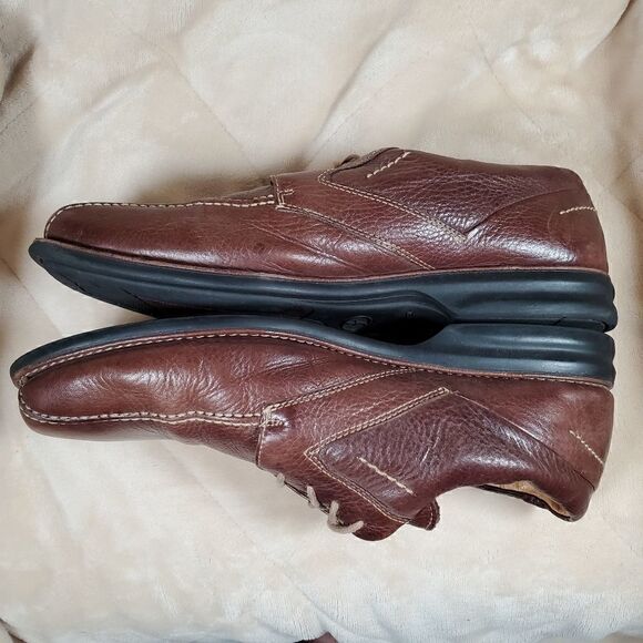 Vintage Florsheim Brown Leather Mens Oxford Shoes. Square toe. Size 13 M